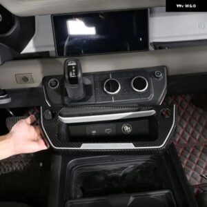 ランドローバー ディフェンダー 90 110 130 2020-2024 カーセンター コンソール 空調 モード ボタン フレーム トリム ステッカー カーアクセサリー