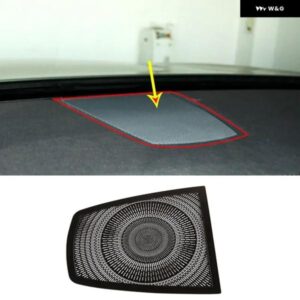 BMW 7シリーズ F01 F02 F03 F04 2009-2014 カー スタイリング 合金 黒 ダッシュボード スピーカー カバー ステッカー カーアクセサリー