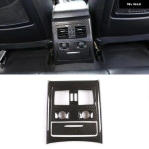 BMW ABS クローム/カーボンテクスチャ E90 3シリーズ 2005-12 カー スタイリング リア エアベント フレーム カバー ステッカー カーアクセサリー