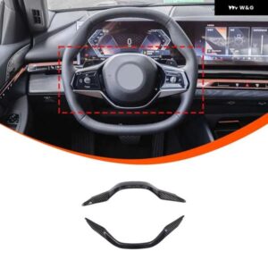 BMW 5シリーズ G60 2024-2025 ABS カーボン ステアリングホイール 装飾 カバー インテリア カーアクセサリー 版