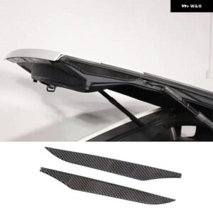 ジャガー 2013-2022 F-TYPE ソフトカーボンリア トランク テールゲートサイド 装飾 ステッカー インテリア アクセサリー 2個