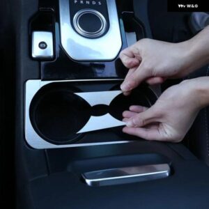 ランドローバー ディスカバリー 4 LR4 10-16 合金 中央水カップホルダー スパンコール 装飾 フレーム ステッカー カーアクセサリー