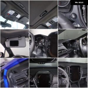 スバル WRX 2022-2024 PVC ブラックフロント読書灯スイッチインパネエアアウトカバー トリム ステッカー カーアクセサリー