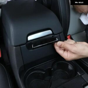 ランドローバー ディスカバリー 3 ディスカバリー 4 LR3 LR4 2004-16 ABS 黒 アームレスト ボックス カバー スイッチ 装飾 ステッカー カーアクセサリー