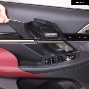 BMW 5シリーズ G60 2024 ABS カーボン車インナードアボウルカバー 装飾 ステッカー インテリア アクセサリー