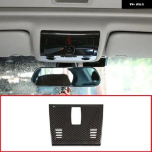 BMW カーボンスタイル ABS 最前列ルーフ 読書ランプ 装飾 カバー トリム E90 3シリーズ 2005-2012 アクセサリー
