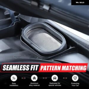 BMW 7シリーズ G70 2023-2024 ステンレス フロントフード 防塵 ネットカバー ステッカー カーアクセサリー