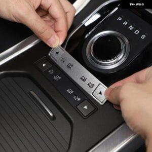 ランドローバー EVOQUE フリーランダー 2 2013-2019 合金 カーセンター コンソール モード調整 ボタン カバー トリム カーアクセサリー