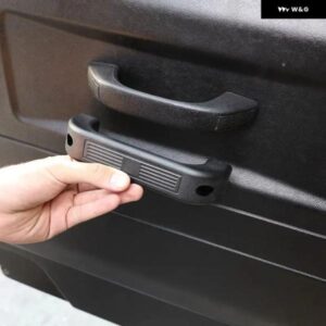 ランドローバー ディフェンダー 90 110 130 2014-2018 合金 黒 ドアハンドル トリム インテリア カーアクセサリー