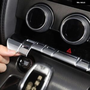 ジャガー F タイプ 2013-2024 ABS 中央 制御 アセンブリ ボタン スイッチカバー トリム ステッカー カーアクセサリー