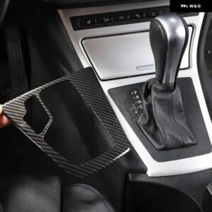 BMW X3 E83 38991 ABS カーボン コンソール ギア パネル フレーム カバー トリム ステッカー カーアクセサリー