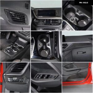 BMW 2シリーズ F44 20-23 センター コンソール ギア シフト パネル 内側 ドアハンドル カバー トリム ステッカー インテリア キット カーアクセサリー