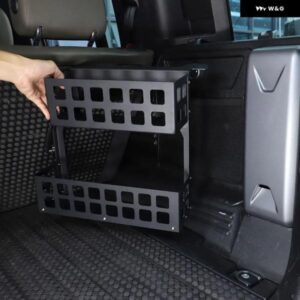 ランドローバー ディフェンダー 110 2020-2024 合金 黒 トランク 右 収納 バスケット 収納 オーガナイザー カーアクセサリー