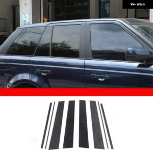 ランドローバー レンジローバー スポーツ 2010-2013 カーボン PVC 車 B ピラー トリム ステッカー カーアクセサリー