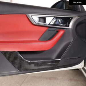 ジャガー F タイプ F タイプ 2013-22 ソフトカーボンドアアンチキック パネル カバー トリム ステッカー カーアクセサリー インテリア