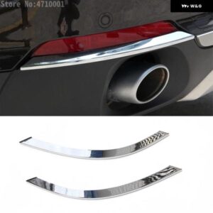 BMW ABS クロームリア フォグライト ランプカバー トリム ステッカー カー スタイリング アクセサリー X5 F15 2014-2016