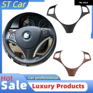 BMW ステアリングホイール ボタン 装飾 フレーム トリム 3シリーズ E90 E92 E93 2005-12 1シリーズ E82 E87 2004-2011 X1 E84 アクセサリー