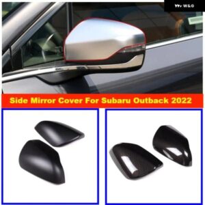 スバル アウトバック 2020-23 カーボンバック ミラー サイドドア ミラー カバー トリム キャップアクセサリーカー スタイリング
