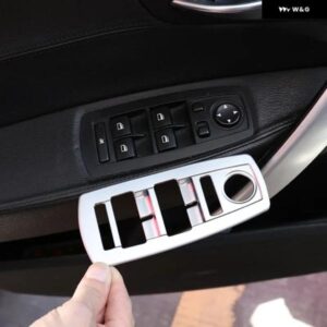 BMW パワーウィンドウガラス昇降 ボタン フレーム トリム X3 E83 2006-2010 装飾 スタイリング カバー アクセサリー 4ピース