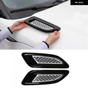 ランドローバー 2個 ABS ブラックスラット エアベント アウトレット カバー トリム ディスカバリー 4 フリーランダー 2 レンジローバー EVOQUE スポーツ
