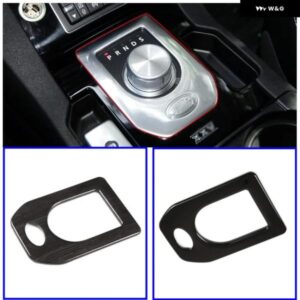 ランドローバー カーアクセサリー ディスカバリー 4 LR4 2013-16 ABS 黒木目ギア外枠 パネル 装飾 カバー