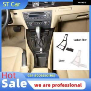 BMW カーセンター コンソール ギア シフト フレーム 装飾 カバー トリム ABS カーボン 3シリーズ E90 E92 2005-2012 左ハンドル 用