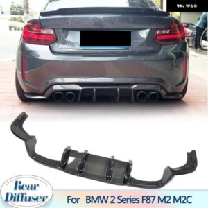 BMW リア バンパー ディフューザー 2シリーズ F87 M2 M2C ビレット 2016-2018 リア ディフューザー リップ スポイラー スプリッターカーボン/FRP