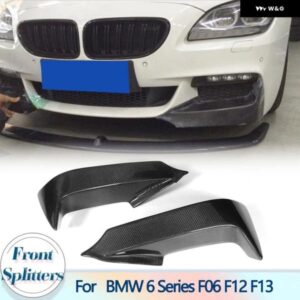 BMW フロント バンパー スプリッターエプロン 6シリーズ F06 F12 F13 M スポーツ 640I 650I 2012-2016 カーボンレーシングフロントスプリッター