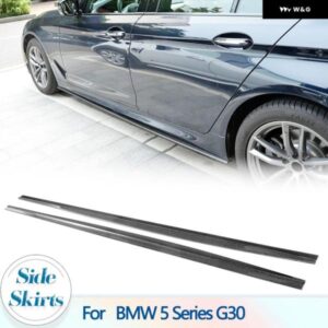 BMW カーボンサイドスカート 延長 リップ 5シリーズ G30 M スポーツセダン G31 ワゴン F90 M5 520 530 540 550 2017 2018 2019