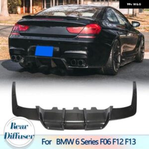 BMW リア バンパー ディフューザー リップ 6シリーズ F06 F12 F13 M6 640I 650I 2013-2018 カーボンリア バンパー ディフューザー リップ スポイラー