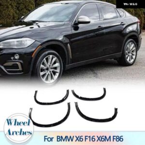 BMW ホイールアーチアイブロウフェンダー マッドガード X6 F16 2015 - 2018 フェンダーフレアアーチホイールアイブロウ PP