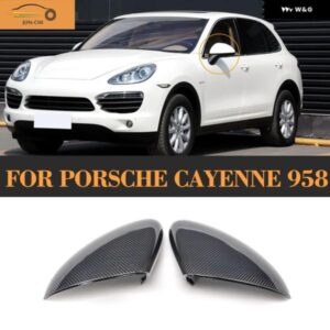 ポルシェ サイド ミラー カバー カイエン 958 2011-14 カーボンバック ミラー カバー キャップシェルケース交換