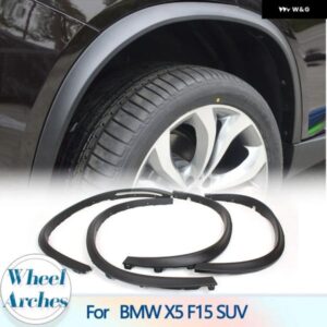 BMW PP ホイールアーチフェンダーフレアマッドフラップ マッドガード X5 F15 SUV 4 ドア 2014 - 2016 35I 35D 40E 50I ホイールアーチ マッドガード