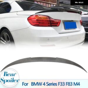 BMW リア トランク スポイラー 翼 4シリーズ F33 F83 428I M4 コンバーチブル 2014-2019 カーボンリア スポイラー ブーツリップウイン グリップ