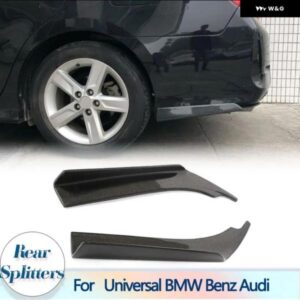 アウディ BMW カーボン 汎用 リア バンパー スプリッター M3 M4 M5 A5 A4 ベンツ E63 C63 C43 AMG VW スポーツ全車用