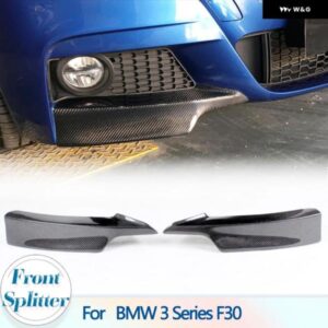 BMW 3シリーズ カーボンフロント バンパー スプリッターリップフラップ F30 M スポーツセダン 4 ドア 2013-2017 325I 328I 335I スプリッター FRP