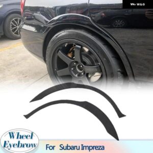 スバル モールディングキット インプレッサ WRX STI 2003-2006 PU リアワインド車フェンダーフレアアーチ トリム ホイールアイ