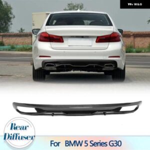 BMW リア バンパー リップ ディフューザー スポイラー 5シリーズ G30 スタンダードセダン 4 ドア 530I 540I 2017 2018 ディフューザー デュアル排気 1