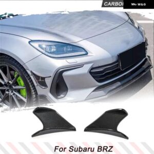 スバル カーボンフロント バンパー スプリッター カナード フィン BRZ 2022 2023 フロントサイドスプリッターフラップ カナード エ