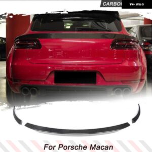 ポルシェ カーボンリア トランク レーシング スポイラー マカン SUV 4 ドア 2014-2017 ファクトリー アウトレット 車ミドルウィンド