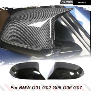 BMW バック ミラー キャップカバー X3 G01 X4 G02 X5 G05 X6 G06 X7 G07 2020 交換用 ミラー カバー カーボン / グロスブラック