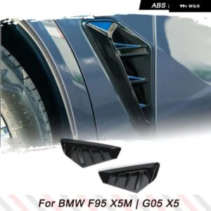 BMW 交換スタイル のサイドフェンダーカバー サメエラサイド 装飾 フェンダー エアベント トリム カバー X5 G05 F95 X5M LCI 2023