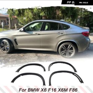 BMW サイド PP ホイールアーチフェンダーフレア X6 F16 X6M F86 2015-2018 フェンダーフレアマッドフラップ トリム ワイドホイールアーチフェンダー