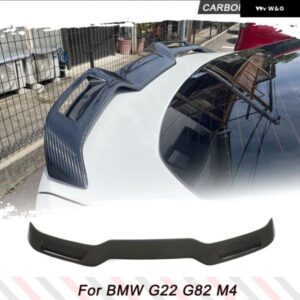 BMW リア トランク スポイラー ウイン グリップ 4 新シリーズ G22 430I M440I G82 M4 2021-2023 カーボンリア トランク ブーツ ウイング スポイラー
