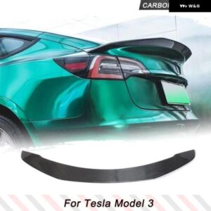 テスラ リア トランク ブーツリップ ウイング レーシング スポイラー モデル3 2016-2023 カーボンリア トランク スポイラー ウイン