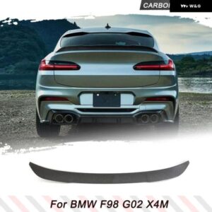 BMW カーボンレーシング スポイラー X4 X4M G02 F98 2018-2023 スポーツユーティリティ トランク リップ スポイラー リア ウイング ハイキック スポイラー