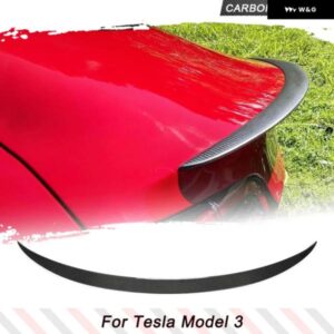 テスラ カーボンリア トランク レーシング スポイラー ブーツリップ ウイング モデル3 2016-2023 リア トランク スポイラー ブーツリ