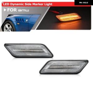 BMW Z3E36クーペロードスター 1995-99 00 01 02ダイナミック アンバー LED サイド マーカーライト インジケーター ウィンカーランプ