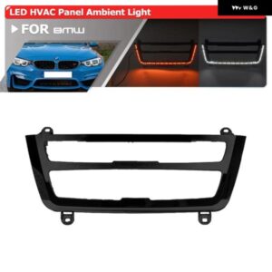 BMW PRE-LCI 3シリーズ F30 F31 F34 M3 4シリーズ F32 F33 F36 M4 LED HVAC パネル トリム SORROUND アンビエントライト モジュール オレンジ/ホワイト