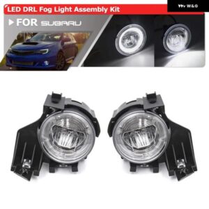 スバル インプレッサ / インプレッサ WRX フロント バンパー キセノン ホワイト LED ドライビング フォグランプ キット W DRL
